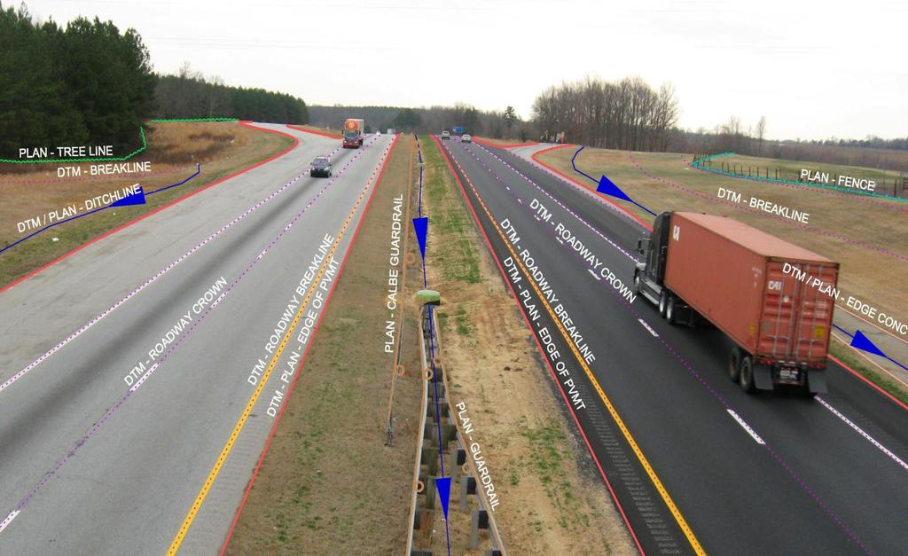 3.06 EXISTING ROADWAY SURVEYS / PAVEMENT DTMS All SCDOT Safety recommendations should be followed when collecting survey data on existing roadway and when on SCDOT right of way.