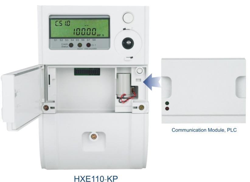 HX11P is a single phase residential meter used in a split prepayment metering system It cmplies with STS standard and cmmunicates with a IU by MBUS r PL fr energy cnsumptin mnitring and credit