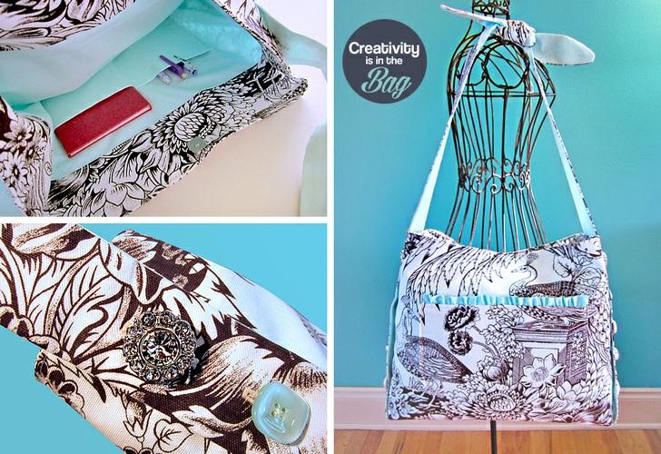 Published on Sew4Home Creativity is in the Bag: Toile Tote with Button Accents Editor: Liz Johnson Tuesday, 09 July 2013 1:00 Today, we're talkin' toile... actually, we're talkin' toile de jouy.