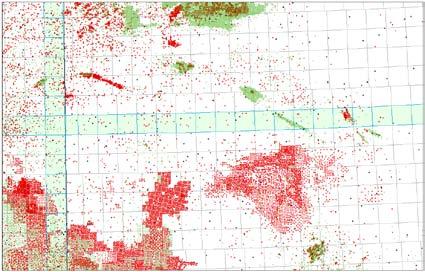 BC SK MB Black dots are the well control dataset used for the