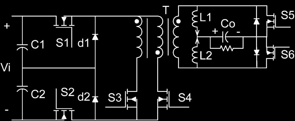 By simple analysis, it can be seen that both inductor determined by Mode 1 and Mode 2 three-level operation are smaller than the typical inductor in conventional converter.