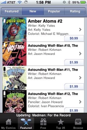 issue in a series to see if you like it enough to buy subsequent issues. Most of the comics in the store cost 99 