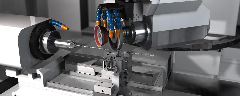 defl ection over the complete grinding length Supported directly beneath the contact point of the grinding wheel Through a creative adaptable system, different solutions are possible Tailstock
