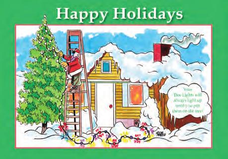 All cards are printed on recycled paper Cozy Cabin #192813 Sam