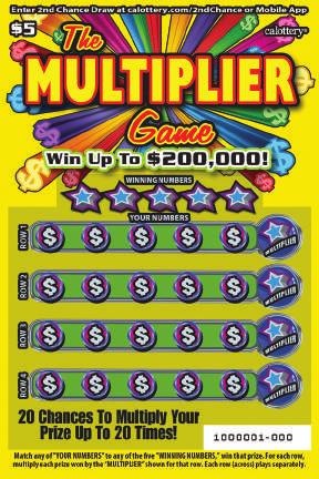 THE MULTIPLIER GAME AUGUST 2017 $ 5 GAME #1271 WIN UP TO 0,000! 20 CHANCES TO MULTIPLY YOUR PRIZE UP TO 20 TIMES!