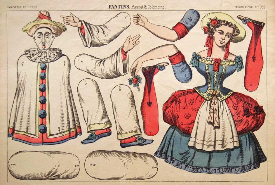Below: Raphael Tuck & Sons, the British company, also produced die-cuts for creating articulated paper dolls. Movement has always added to the pleasure of playing with dolls and paper dolls.