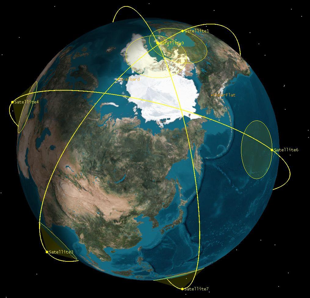 AIS constellation configuration provides a global coverage with revisit time capability of 90 minutes.