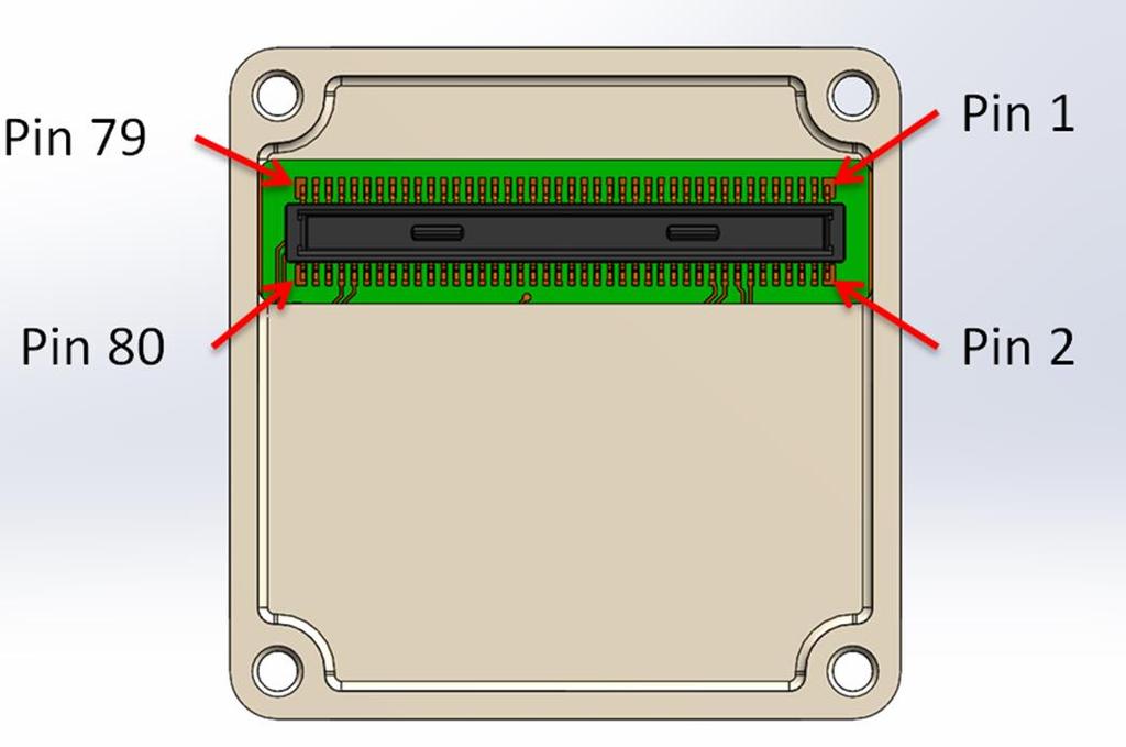 4 Electrical Pinout As shown in Figure 5, electrical interface to the Boson core is via a single 80-pin connector, Hirose DF40C-80DP-0.4V(51).