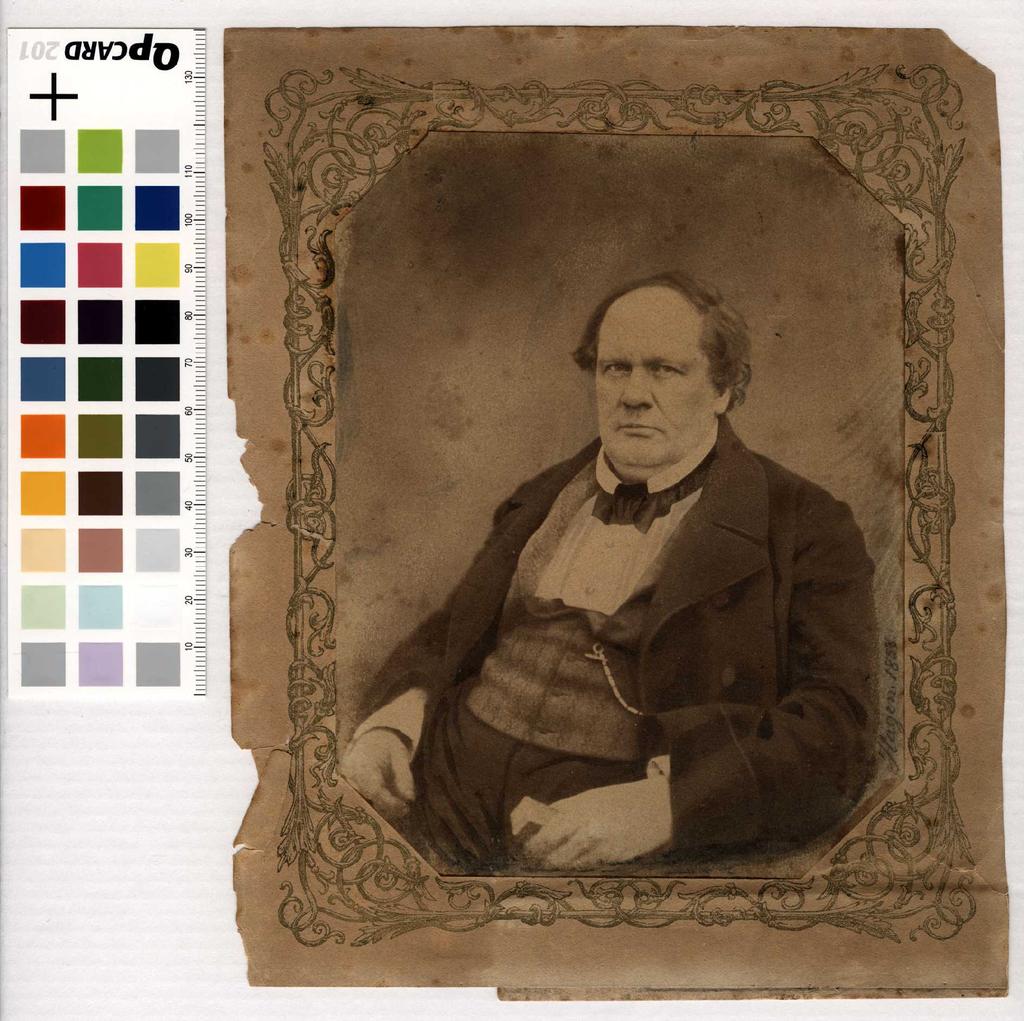 Ill 31. Fotograaf: A. M. Hagen. Portree: arst ja professor Joh. J. Fr. Erdmann (1809-1858). 1858. a, Tartu.