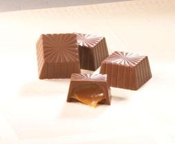 0055 CHOCOLATE CARAMEL SQUARES Cuadritos de Chocolate con
