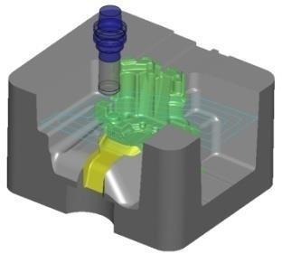 AEROSPACE NCG CAM Base Module Area Clearance Roughing NCG CAM s automatic roughing of surface data is suitable for all types of 2D or 3D forms, creating an optimised, smooth cutting