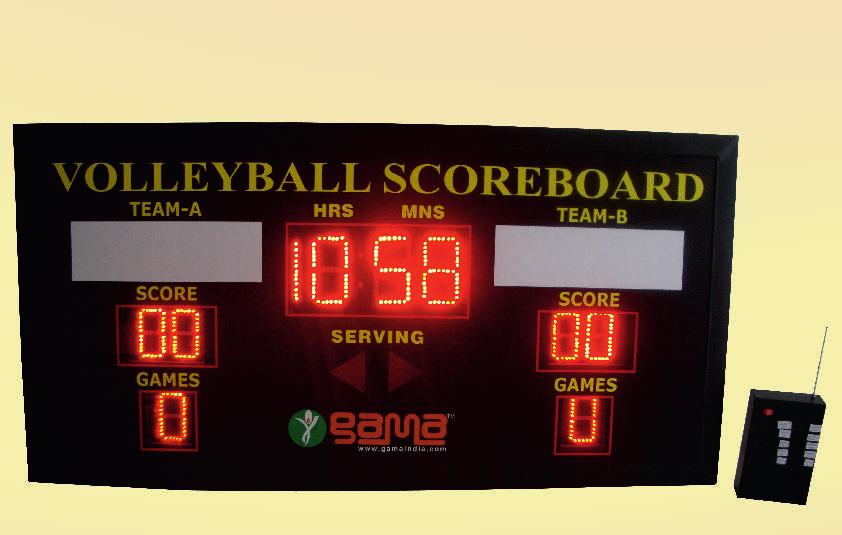 Programmable Team name & Moving Display available separately. Sizes available- 4 x 2 ft GASB-0016 Kabaddi Scoreboard Operating Voltage:- 100-275V A.C.