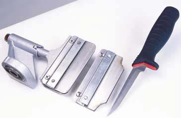 Standard 100mm flip overs can be machined to take short or pocket knives. Note: knives to 7 can still be sharpened. Photo shows 100mm flip over plates machined to take pocket or short knives.