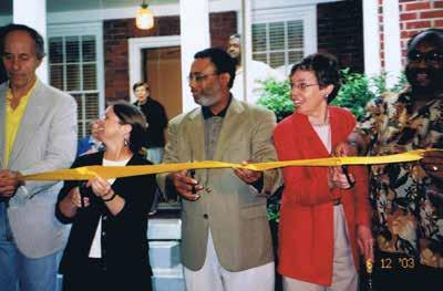 He helped cut the ribbon on opening day June 12, 2003, and remarked: Continuity in this case the continuous survival of human empathy and good in the