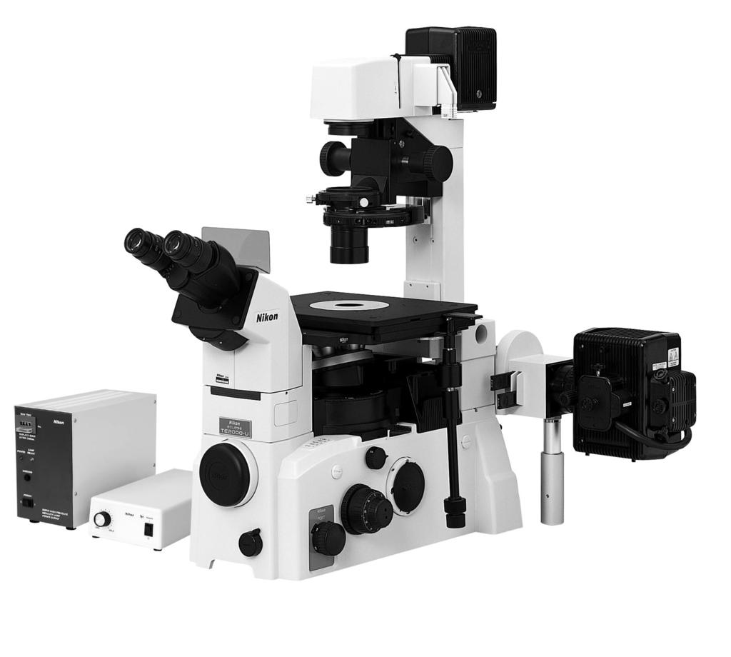 I. Names of Component Parts The picture below shows all the parts needed for the Epi-fl microscopy mounted on the TE2000-U which can perform bright-field microscopy.