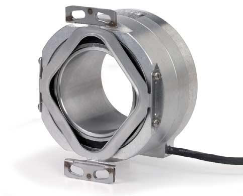 ECN/ERN 100 series Absolute and incremental rotary encoders Stator coupling for plane surface Hollow through shaft Connector coding R = radial Cable radial, also usable axially = Bearing = Required