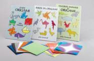 origami paper in traditional vibrant hues, rainbow patterns, and metallic colored foils Original.