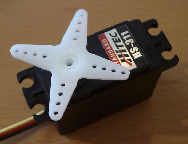 Servomotors Can be positioned from 0-180º Internal feedback circuitry & gearing takes care of the hard stuff Easy three-wire PWM 5V interface More specifically, these are R/C hobby servos used
