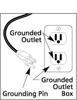 GROUNDING INSTRUCTIONS This product must be properly grounded.