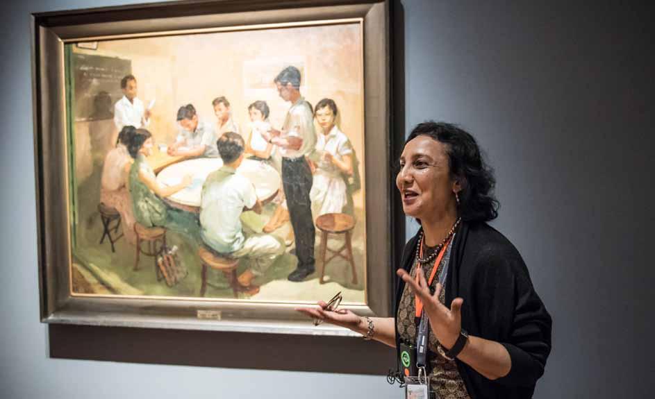 Amy Hoon, Volunteer Our rigorous training programme gave 192 docents the skills and knowledge to lead free tours of our exhibition. 40,400 visitors attended these tours.