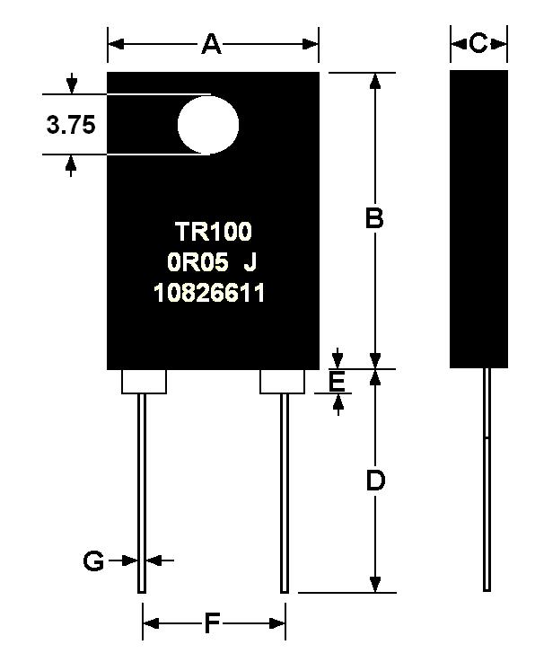Page 58 TR100 TO-247 Package Power Resistor 100 WATT (AT 25 C CASE TEMERATURE HEAT SINK MOUNTED) T0-247 POWER PACKAGE ELECTRICALLY ISOLATED CASE NON-INDUCTIVE DESIGN SINGLE M3 SCREW MOUNTING TO HEAT