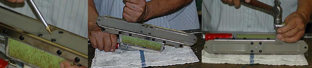 Use an aluminum block and Hammer to tap the siderails and stop any metal from rubbing.