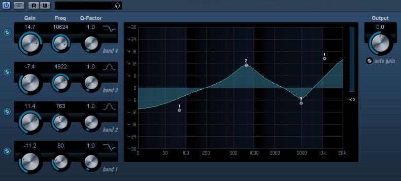 StudioEQ (Cubase only) This is a high-quality 4-band parametric stereo equalizer with two fully parametric midrange bands.