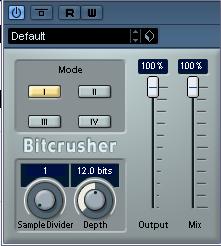 Other plug-ins This section contains descriptions of the plug-ins in the Others category. Chopper Bitcrusher If you re into lo-fi sound, Bitcrusher is the effect for you.