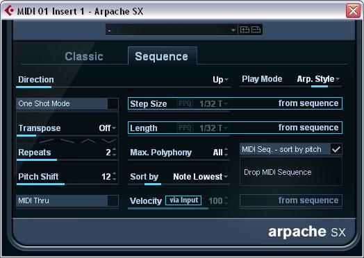 Setting Play Order slots If the User play order is selected, you can use these slots to specify a custom playback order for the arpeggio notes: Each of the 12 slots corresponds to a position in the