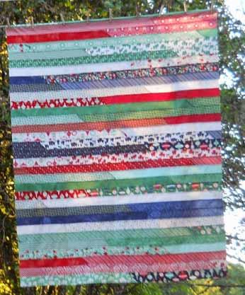 Probably most quilters have tried this at one point or another - a ''Jelly Roll Race'' (JRR) quilt top. It works up fast for sure - but makes a rather ho-hum quilt.