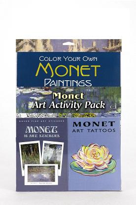 s Monet Breathtaking 3-book set includes: Color Your Own Monet Paintings: ready-to-color versions of 30 Monet masterpieces including Water Lilies I 16 Art Stickers: breathtaking sticker reproductions