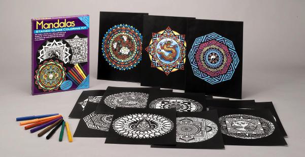 July 2008 0-486-46649-3 978-0-486-46649-1 Mandalas Stained Glass Coloring Kit Timeless patterns based on ancient motifs, these mystical mandala designs will glow when colored and