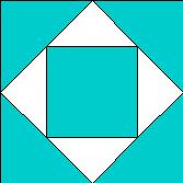 Each block consists of (1) center double square-in-square, (4) corner double square-insquare and (4) diamond units. 3.