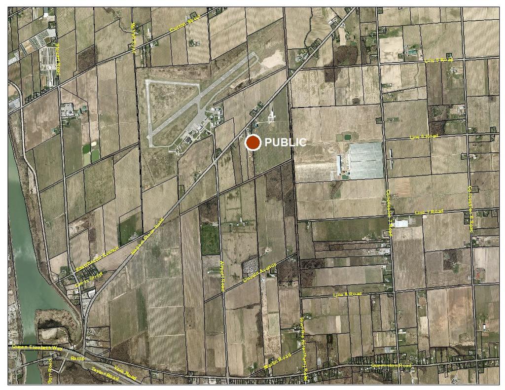15.0 QUADRANT 3, SITES 2 AND 3 NIAGARA DISTRICT AIRPORT The objective for these locations is to provide the infrastructure for reliable coverage and capacity to the Niagara District Airport, as well