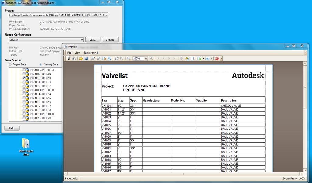 Using the Data Manager, select Project Reports in the