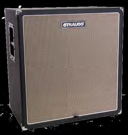 Weight: 22.5kg SBC-500-4-BLK - $799 STRAUSS 200 WATT 4x10 BASS SPEAKER CABINET Solid wood construction with Scoop recessed carry handles.