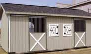 Carriage Carriage Horse Barn Features: Stall(s) each with 48" dutch  stalls Tack