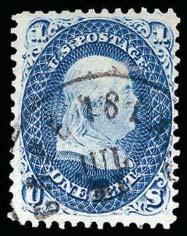 quite fresh and Very Fine+ example of this rare shade, a great looking stamp, (Estimate 900-1,000) $850.