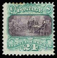 looks like this stamp might grade out at 90 but maybe even a 95, (Estimate 2,000-2,500) $650.