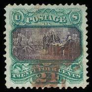 issue, perfs clear all around, fresh and Fine appearing example of this rare stamp, cataloged