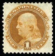 color, some faults, Fine-Very Fine centering, a nice looking stamp $1,900.