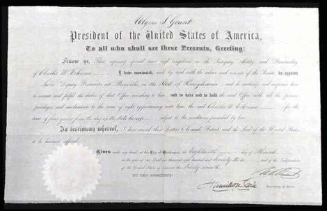 document and quite scarce, Very Fine, (Estimate 1,500-2,000) --- 12 JOHN ADAMS, Cut signature mounted on heavy stock with