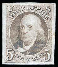 , clear to large margins, Fine-Very Fine centering $850.