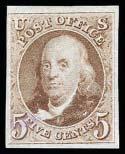 00 (95) 30 10c Black, 4, Unused as issued, wonderful sharp color and rich impression, T. L.
