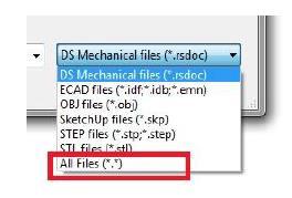 DesignSpark Mechanical Import intermediary data format (IDF file). This format applies to all circuit board design software, of course, also included is DesignSpark PCB.