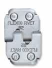 5 Fasteners Flexco R2 Unique two teeth/two rivet combination offers highest efficiencies in strength and durability for medium-duty applications.
