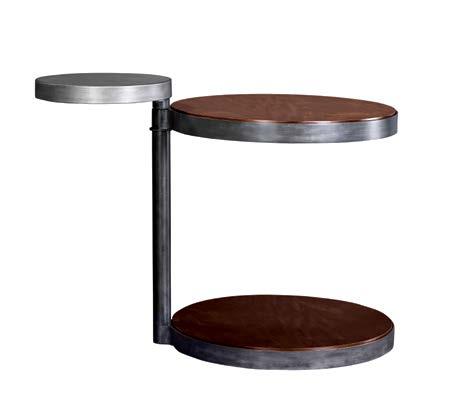 66 x 71 13 metal clad top shelf that pivots out over the top of a sofa/chair arm. 85591-455 Gage Adj.