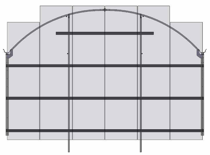 Twin Wall (T): Solid End Wall No Base Plates ATTENTION: Attach