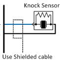 16 Knock Sensor Syvecs S8 has two Knock inputs for a piezoelectric 35 Knock 1 Signal 7 Knock 2 Signal 65 Knock Grounds NOTE: Shield wires should be connected only at one end, common practice is to