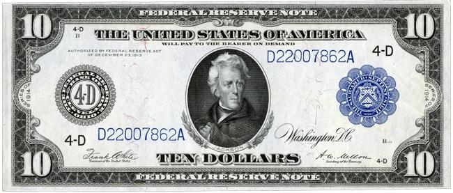 The note s back, or reverse, features a farmer driving a horse-drawn wagon carrying sheaves of wheat on the left and a factory with smokestacks running